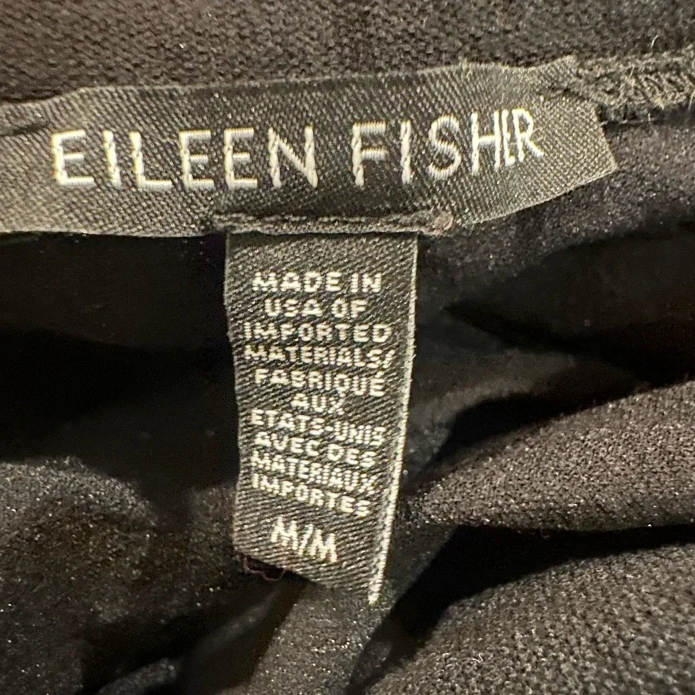 Eileen Fisher Black with Soft Textured Fabric - Picture 3 of 5
